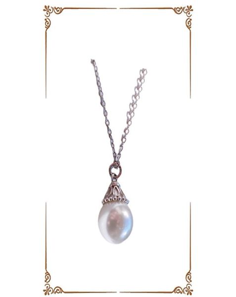 925 freshwater pearl necklace designer inlaid petal necklaces valentine039s day gift9084766, Silver
925 freshwater pearl necklace designer inlaid petal necklaces valentine039s day gift9084766, Silver