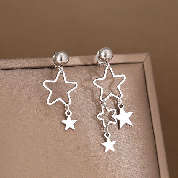 charm stainless steel earrings new popular stars pendants earrings for women jewelry fashion accessories wedding girl gift r230804, Golden 
charm stainless steel earrings new popular stars pendants earrings for women jewelry fashion accessories wedding girl gift r230804, Golden