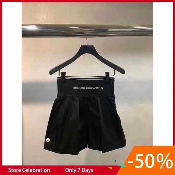 aw dawang family casual shorts letter ribbon elastic wide leg versatile high waist pleated women's pants spring/summer new style, White;black
aw dawang family casual shorts letter ribbon elastic wide leg versatile high waist pleated women's pants spring/summer new style, White;black