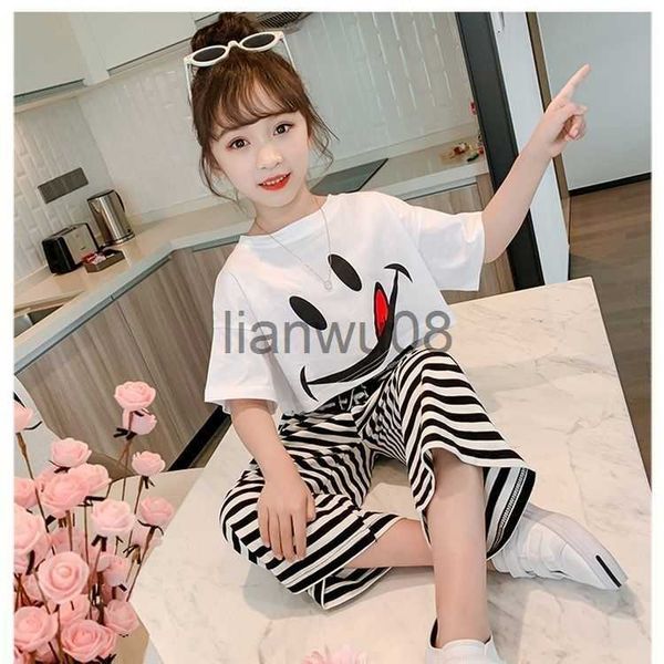 clothing sets summer children clothes sets korean girls smile shortsleeved suits cute girl baby tshirt antimosquito pants 2pcs outfits x0803, White
clothing sets summer children clothes sets korean girls smile shortsleeved suits cute girl baby tshirt antimosquito pants 2pcs outfits x0803, White