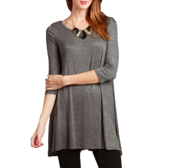 whole autumn women 3 4 sleeve sleeve cotton tees tunic long tshirts casual loose oneck plus size265v7620252, White
whole autumn women 3 4 sleeve sleeve cotton tees tunic long tshirts casual loose oneck plus size265v7620252, White