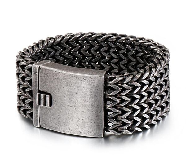 1230mm wide chain bracelet men vintage black stainless steel mens bracelets bangles massive biker jewelry for man dropship y1215411185
1230mm wide chain bracelet men vintage black stainless steel mens bracelets bangles massive biker jewelry for man dropship y1215411185