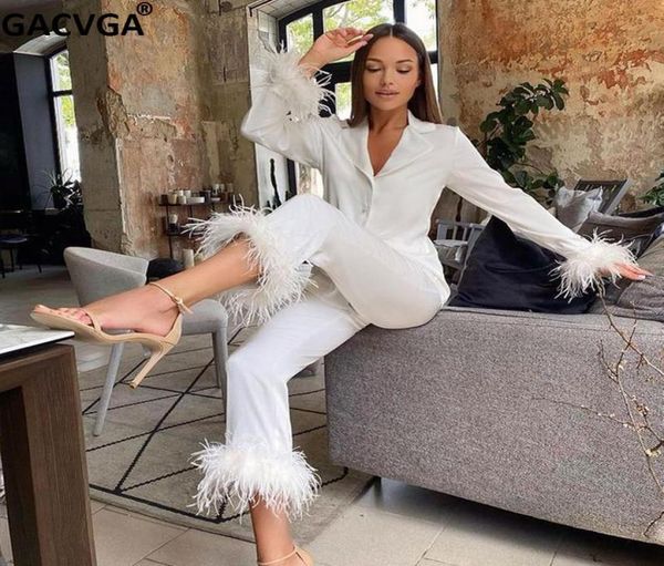 women039s two piece pants gacvga feather pant suits home set 2021 autumn winter women casual long sleeve shirt and streetw5174916, White
women039s two piece pants gacvga feather pant suits home set 2021 autumn winter women casual long sleeve shirt and streetw5174916, White