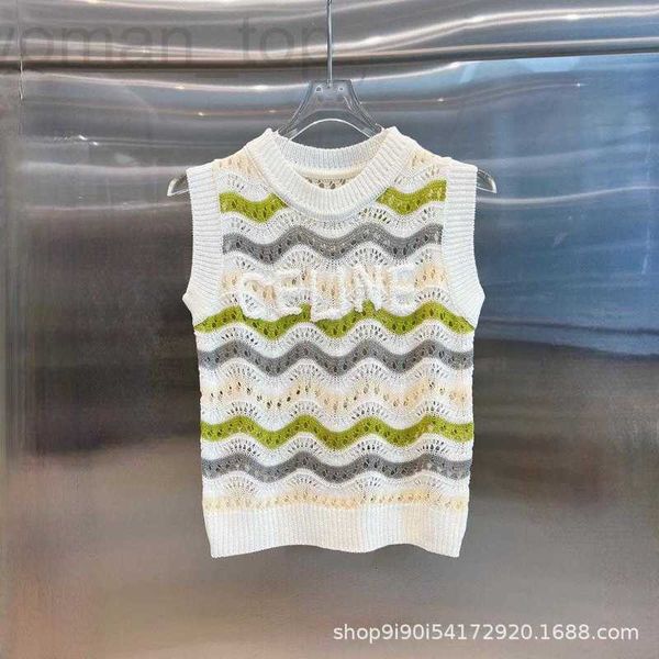 women's tanks & camis designer cejia 23ss new small fresh contrast wave stripe hollow out tank 3d letter towel embroidery versatile jhp, White
women's tanks & camis designer cejia 23ss new small fresh contrast wave stripe hollow out tank 3d letter towel embroidery versatile jhp, White