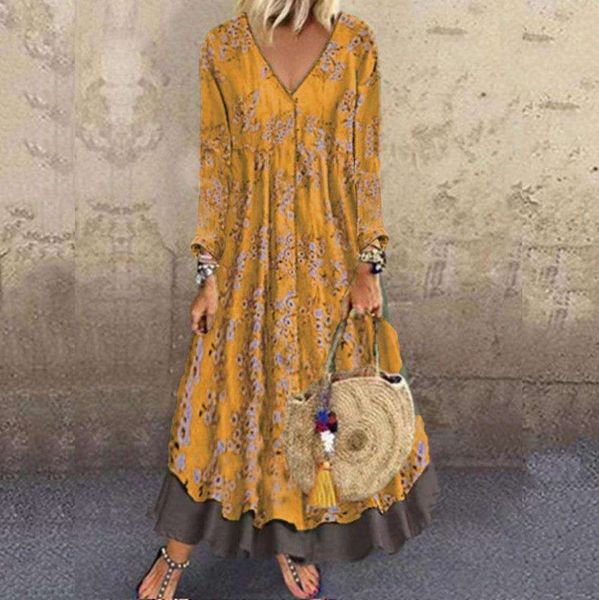 autumn winter v neck three quarter sleeve retro printed fake two piece womens dress, Black;gray
autumn winter v neck three quarter sleeve retro printed fake two piece womens dress, Black;gray