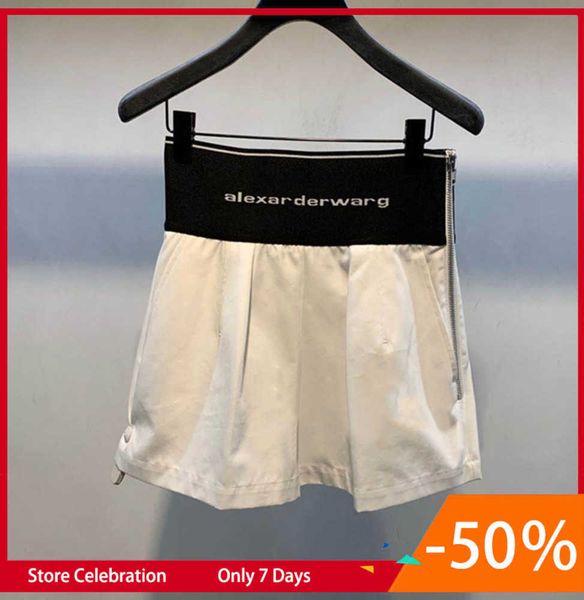 aw dawang's new summer letter ribbon wide leg pants elastic waist shorts women's cotton contrast color thin pants fashion, White;black
aw dawang's new summer letter ribbon wide leg pants elastic waist shorts women's cotton contrast color thin pants fashion, White;black