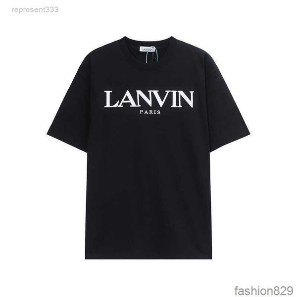 high edition new shirt same short sleeve letter embroidered round neck t-shirt 8e1p, White;black
high edition new shirt same short sleeve letter embroidered round neck t-shirt 8e1p, White;black