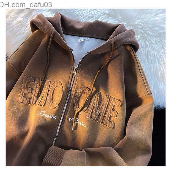 men's hoodies sweatshirts new letter embroidered zipper hoodie women's sweatshirt of harajuku university in japan autumn loose str, Black
men's hoodies sweatshirts new letter embroidered zipper hoodie women's sweatshirt of harajuku university in japan autumn loose str, Black