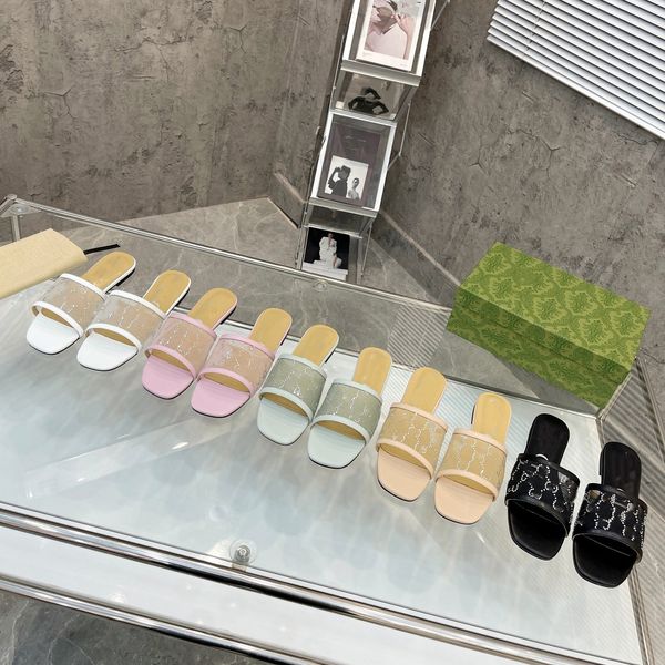 luxury diamond high heels slippers mesh slides interlocking g crystals clear flat mule 2023 women's monograms sparkling heel sandal des, Black
luxury diamond high heels slippers mesh slides interlocking g crystals clear flat mule 2023 women's monograms sparkling heel sandal des, Black