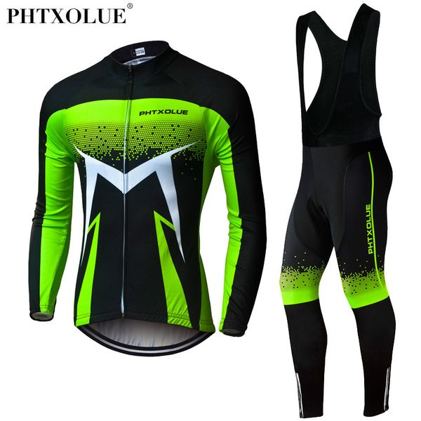 Image of Cycling Jersey Sets Phtxolue Breathable Long Sleeve Set Mountain Bike Clothing Autumn Bicycle Jerseys Clothes Maillot Ropa Ciclismo 230803