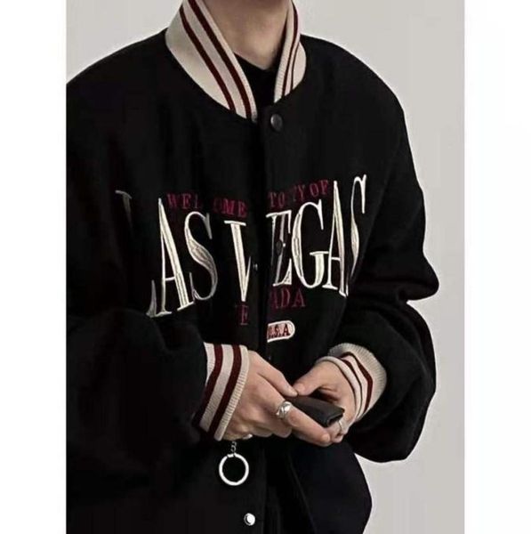women039s jackets las vegas embroidery american vintage loose jacket men women coat single breasted long sleeve baseball unifor2360862, Black;brown
women039s jackets las vegas embroidery american vintage loose jacket men women coat single breasted long sleeve baseball unifor2360862, Black;brown