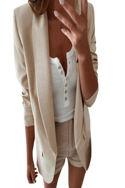 women039s suits blazers hxroolrp beige women loose blazer long sleeve casual solid color jackets with fake pocket ladies 9798074, White;black
women039s suits blazers hxroolrp beige women loose blazer long sleeve casual solid color jackets with fake pocket ladies 9798074, White;black