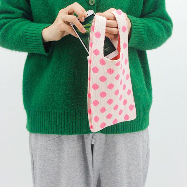 evening bags mini size girl kawaii polka dot knitted phone pink wristlet bag female girly sweet lolita stylish short handles pouch handbag 2
evening bags mini size girl kawaii polka dot knitted phone pink wristlet bag female girly sweet lolita stylish short handles pouch handbag 2