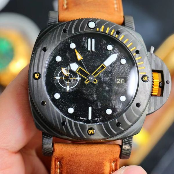 men's 47mm stealth watch diving sport sapphire scratch-resistant mirror strap optional sealed back with classic pattern craftsmanship f, Slivery;brown
men's 47mm stealth watch diving sport sapphire scratch-resistant mirror strap optional sealed back with classic pattern craftsmanship f, Slivery;brown