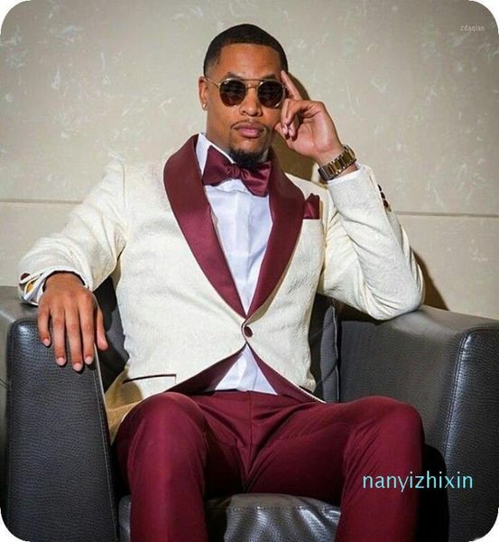 mens suits blazers groomsmen ivory pattern and burgundy groom tuxedos shawl lapel 2 pieces for wedding jacketpantstie 9247606, White;black
mens suits blazers groomsmen ivory pattern and burgundy groom tuxedos shawl lapel 2 pieces for wedding jacketpantstie 9247606, White;black