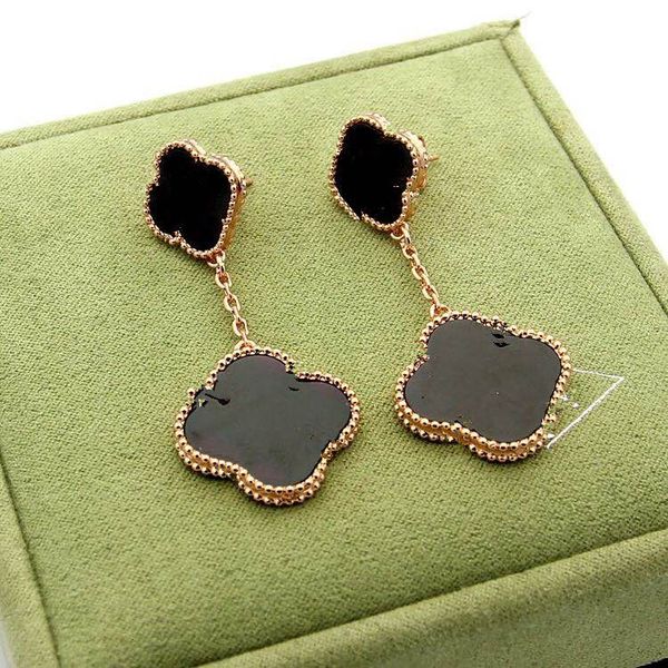 designer four-leaf clover earrings vintage four-leaf clover hanging decorative earrings back mother of pearl gold earrings agate ladies comm, Silver
designer four-leaf clover earrings vintage four-leaf clover hanging decorative earrings back mother of pearl gold earrings agate ladies comm, Silver