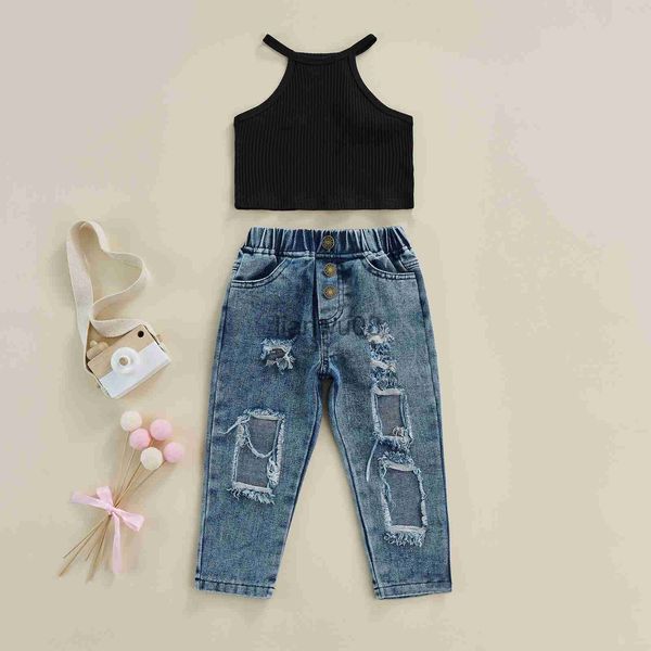 clothing sets girls clothing sets new summer solid sleeveless tank ipped jeans 2pcs for kids clothing sets baby clothes outfits x0803, White
clothing sets girls clothing sets new summer solid sleeveless tank ipped jeans 2pcs for kids clothing sets baby clothes outfits x0803, White