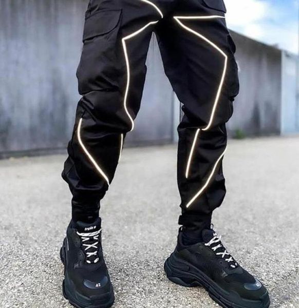 men joggers harem pants reflective striped streetwear hip hop sweatpants harajuku autumn new track cargo pant trousers5123112, Black
men joggers harem pants reflective striped streetwear hip hop sweatpants harajuku autumn new track cargo pant trousers5123112, Black