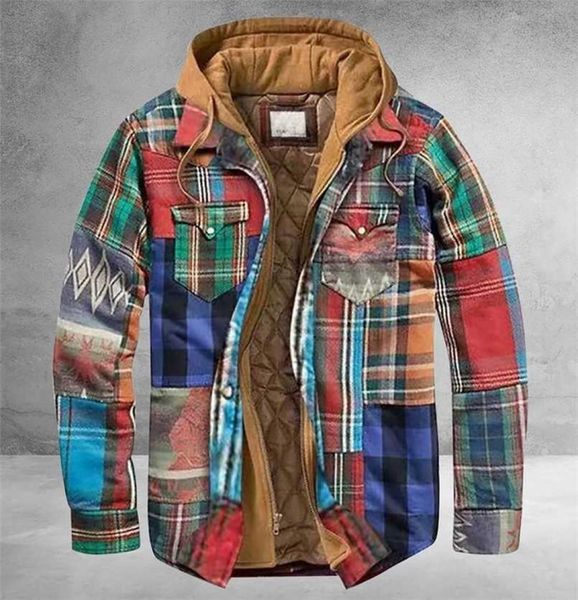 men retro vintage spring winter long sleeve plaid shirt jacket for checked coat overcoat hooded pocket 2110084667045, Black;brown
men retro vintage spring winter long sleeve plaid shirt jacket for checked coat overcoat hooded pocket 2110084667045, Black;brown