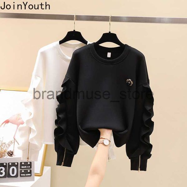 womens hoodies sweatshirts joinyouth clothes for teens korean fashion sweatshirts women oneck ruffles zipper pullovers loose casual sweet h, Black
womens hoodies sweatshirts joinyouth clothes for teens korean fashion sweatshirts women oneck ruffles zipper pullovers loose casual sweet h, Black