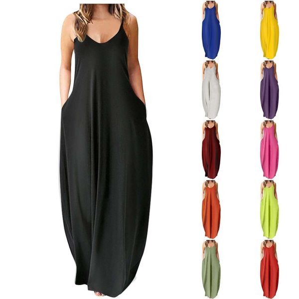summer large size womens bottoming skirt slim fit solid color sling dress, Black;gray
summer large size womens bottoming skirt slim fit solid color sling dress, Black;gray