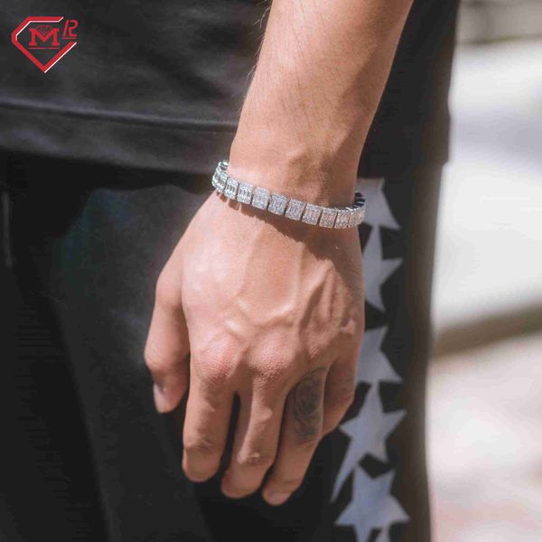 custom 10mm baguette tennis bracelet 925 bling silver moissanite diamond iced link chain hip hop men bracelet
custom 10mm baguette tennis bracelet 925 bling silver moissanite diamond iced link chain hip hop men bracelet