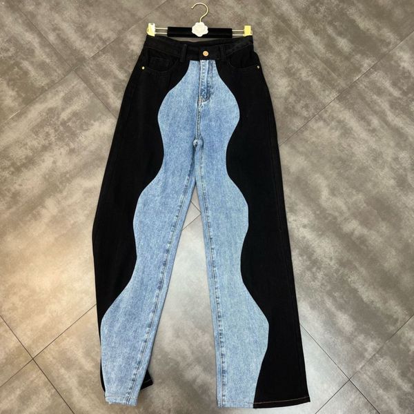 women's jeans prepomp summer arrivals blue denim patchwork long pants women full length jeans streetwear gf672 230803
women's jeans prepomp summer arrivals blue denim patchwork long pants women full length jeans streetwear gf672 230803