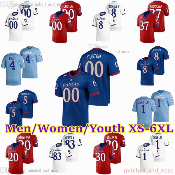 custom xs-6xl ncaa kansas jayhawks football jersey addison p hishaw jr. lassiter ii miller jr. burt super novitsky logan jr. borcila daniels, Black
custom xs-6xl ncaa kansas jayhawks football jersey addison p hishaw jr. lassiter ii miller jr. burt super novitsky logan jr. borcila daniels, Black