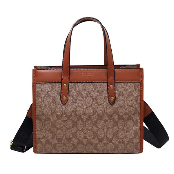 designer bag fashion print tote bag large capacity handbag oblique straddle bag