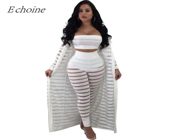 echoine 3 pieces set sheer mesh club outfits plus size crop pants long sleeve cardigan two piece set ensemble femme 201002547814, White
echoine 3 pieces set sheer mesh club outfits plus size crop pants long sleeve cardigan two piece set ensemble femme 201002547814, White
