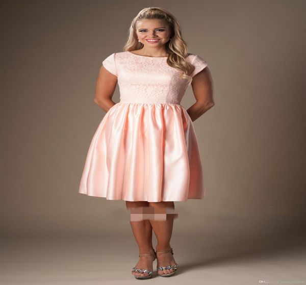 pink lace satin short modest bridesmaid dresses with short sleeves vintage cap sleeves maids of honor dresses knee length for wedd7137238, White;pink
pink lace satin short modest bridesmaid dresses with short sleeves vintage cap sleeves maids of honor dresses knee length for wedd7137238, White;pink
