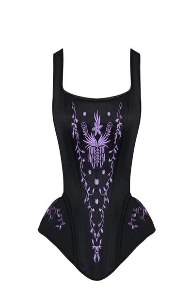 women halter neck waist bustier corset training bustier steel boned steampunk brocade embroidery overbust padded corset with 9505744, Black;white
women halter neck waist bustier corset training bustier steel boned steampunk brocade embroidery overbust padded corset with 9505744, Black;white