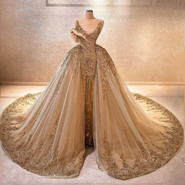 luxury overskirts prom dresses sequins sheer v neck formal evening gowns with detachable train woman robe de soiree, Black
luxury overskirts prom dresses sequins sheer v neck formal evening gowns with detachable train woman robe de soiree, Black