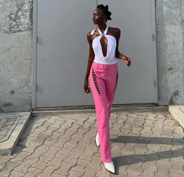 women039s pants capris faux pu y2k high waist women chic hollow out bandage summer trend leather club trousers slim stre6142152, Black;white
women039s pants capris faux pu y2k high waist women chic hollow out bandage summer trend leather club trousers slim stre6142152, Black;white