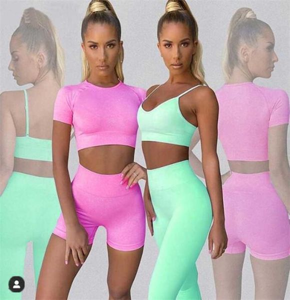 pad seamless women yoga set short sleeve crop t shirt bra squat proof leggings sports workout outfit fitness wear suits 2112159965076, Gray
pad seamless women yoga set short sleeve crop t shirt bra squat proof leggings sports workout outfit fitness wear suits 2112159965076, Gray