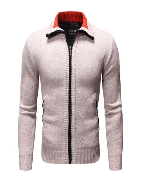 men039s sweater youth autumn and winter casual solid color plus velvet thickening men039s stand collar longsleeved cardigan1999660, White;black
men039s sweater youth autumn and winter casual solid color plus velvet thickening men039s stand collar longsleeved cardigan1999660, White;black