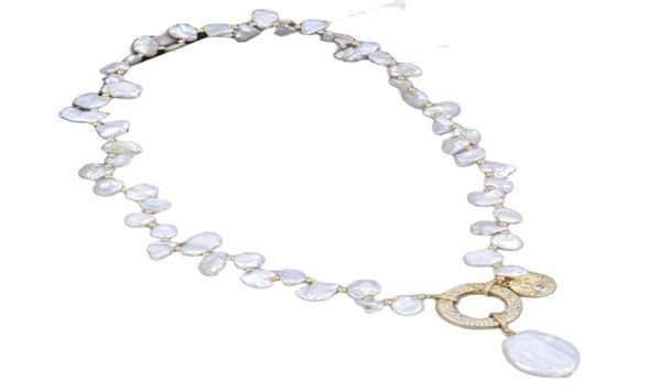 guaiguai jewelry natural freshwater cultured white keshi pearl choker necklace coin pearl charm pendant 18quot for women2716548, Silver
guaiguai jewelry natural freshwater cultured white keshi pearl choker necklace coin pearl charm pendant 18quot for women2716548, Silver