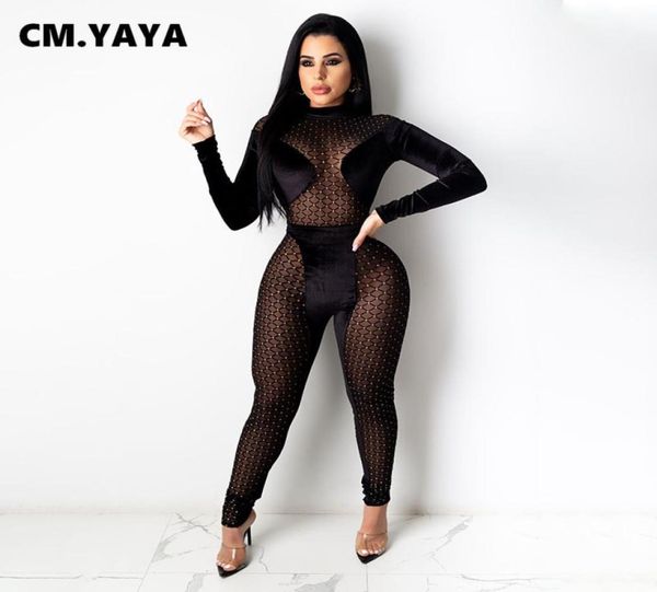 velvet patchwork mesh seethrough full sleeve jumpsuit skinny elastic streetwear night party women fall clothing4761236, Black;white
velvet patchwork mesh seethrough full sleeve jumpsuit skinny elastic streetwear night party women fall clothing4761236, Black;white