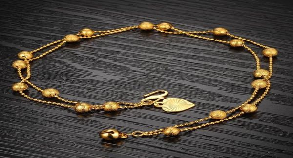 lucky 18k yellow gold filled double beads chain anklets jewelry women gift232l2905985, Red;blue
lucky 18k yellow gold filled double beads chain anklets jewelry women gift232l2905985, Red;blue