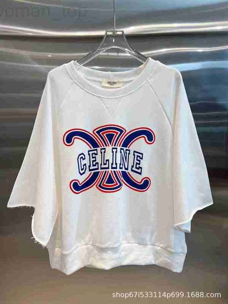 women's t-shirt designer ce home 23 summer new style chest large dot print slim fit round neck versatile ouds, White
women's t-shirt designer ce home 23 summer new style chest large dot print slim fit round neck versatile ouds, White