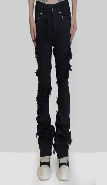 men039s jeans fashion flared men039s ripped distressed streetwear black denim pants long ribbons trend man6828950, Blue
men039s jeans fashion flared men039s ripped distressed streetwear black denim pants long ribbons trend man6828950, Blue