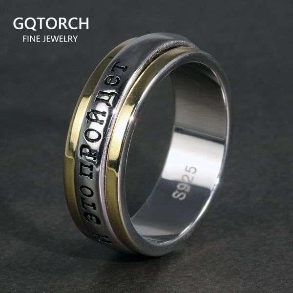 wedding rings sterling silver s925 ring for men and women russian aphorism engraving fashion spinner rotatable couple 230804, Slivery;golden
wedding rings sterling silver s925 ring for men and women russian aphorism engraving fashion spinner rotatable couple 230804, Slivery;golden