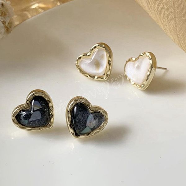 exquisite white black love heart crystal stud earrings for women elegant sweet gold color peach young girls jewelry, Golden;silver
exquisite white black love heart crystal stud earrings for women elegant sweet gold color peach young girls jewelry, Golden;silver