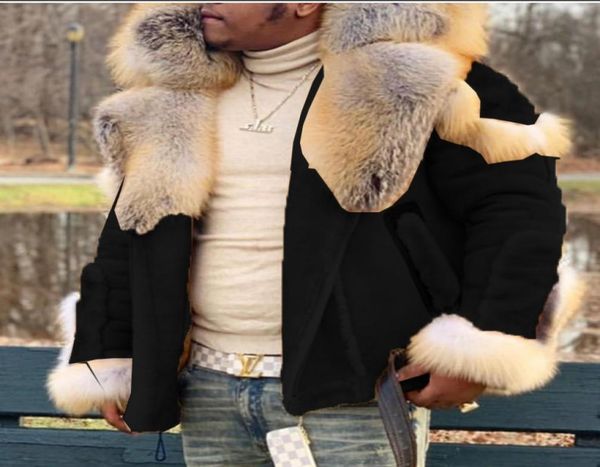woolen coats for men faux fur turndown collar jackets long sleeve warm overcoats7538994, Black
woolen coats for men faux fur turndown collar jackets long sleeve warm overcoats7538994, Black