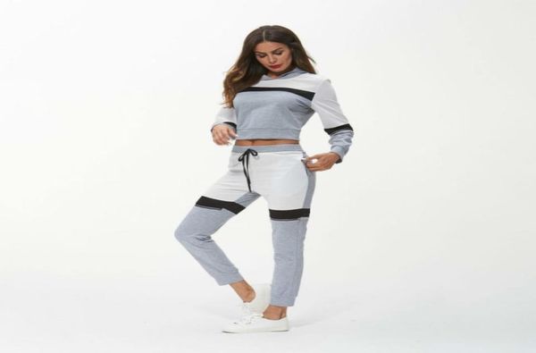 sur femme 2 piece set tracksuit women clothes 2018 autumn lady hooded crop + pants sweat suits ropa deportiva mujer5786849, Gray
sur femme 2 piece set tracksuit women clothes 2018 autumn lady hooded crop + pants sweat suits ropa deportiva mujer5786849, Gray