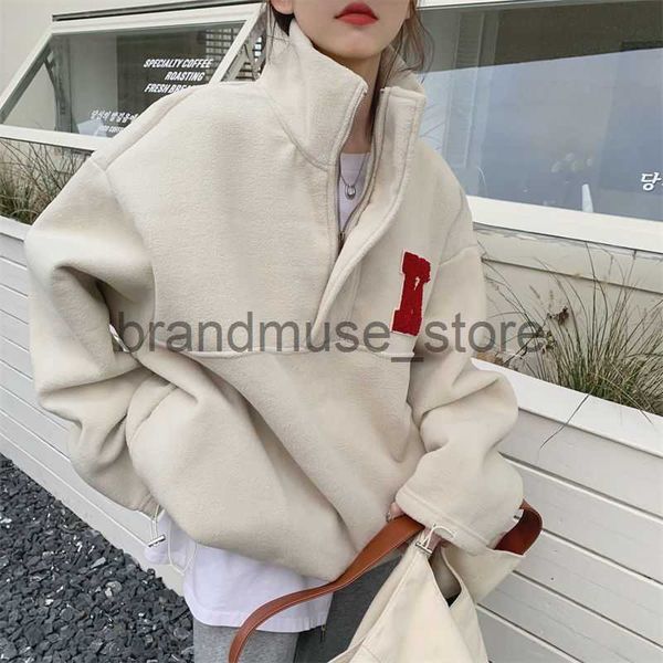womens hoodies sweatshirts deeptown harajuku women sweatshirt thicken fleece vintage half zipper hoodies bf style oversize beige warm casual, Black
womens hoodies sweatshirts deeptown harajuku women sweatshirt thicken fleece vintage half zipper hoodies bf style oversize beige warm casual, Black