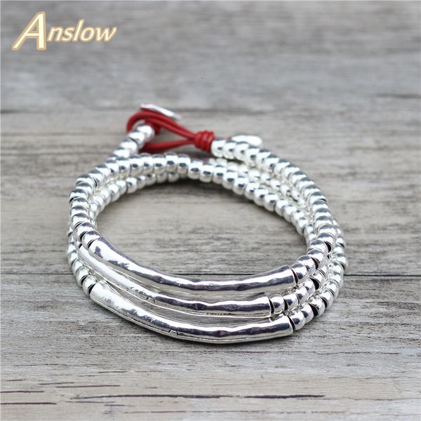 charm bracelets anslow brand wholesale fashion jewelry handmade diy elbow vintage retro leather bracelet for women men christmas gift low082, Golden;silver
charm bracelets anslow brand wholesale fashion jewelry handmade diy elbow vintage retro leather bracelet for women men christmas gift low082, Golden;silver