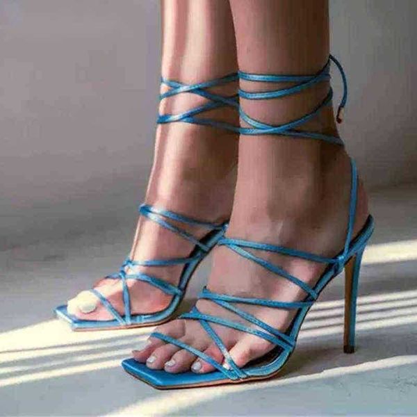 sandals ladies fashion blue ankle laceup woman summer square open toe stilleto heels party women shoes 220232, Black
sandals ladies fashion blue ankle laceup woman summer square open toe stilleto heels party women shoes 220232, Black