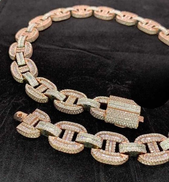 hiphop necklace 925 sterling silver baguette g-link cuban chain pass the tester vvs moissanite cuban link chain
hiphop necklace 925 sterling silver baguette g-link cuban chain pass the tester vvs moissanite cuban link chain