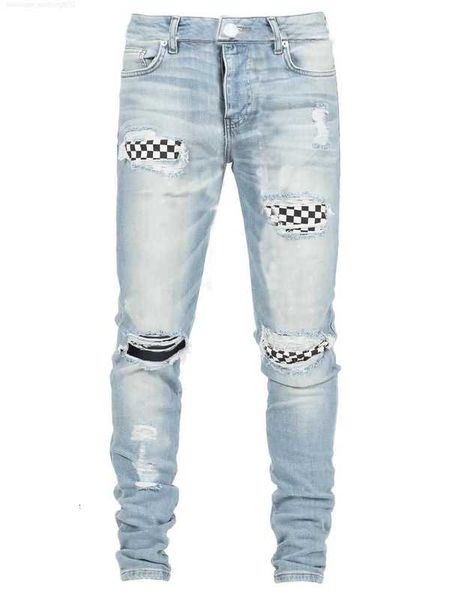 luxury mens designer jeans worn-out patch pants autumn and winter worn-out slim skinny jean men, Blue
luxury mens designer jeans worn-out patch pants autumn and winter worn-out slim skinny jean men, Blue